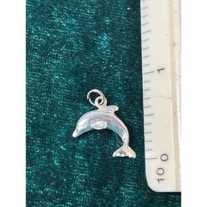 Vtg 80s 90s Sterling Silver 925 Dolphin Charm Sunstone Imports Charm Only Animal